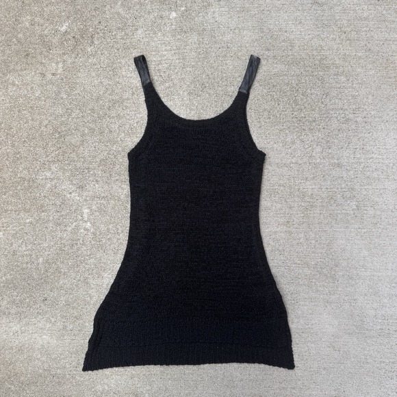 bebe Dresses & Skirts - Y2K Knit Bebe Mini‎ Dress With Leather Straps